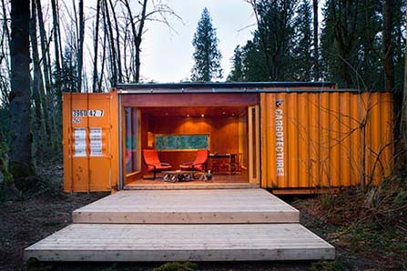 Shipping container homes underground - earth-cooled, shipping container  underground ca home for 30k 