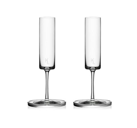 Vermelden plastic Zaailing Champagne flute set by Karl Lagerfeld - Glassware