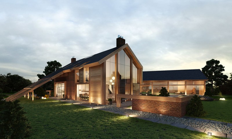 Contemporary Farm House - Barn Houses
