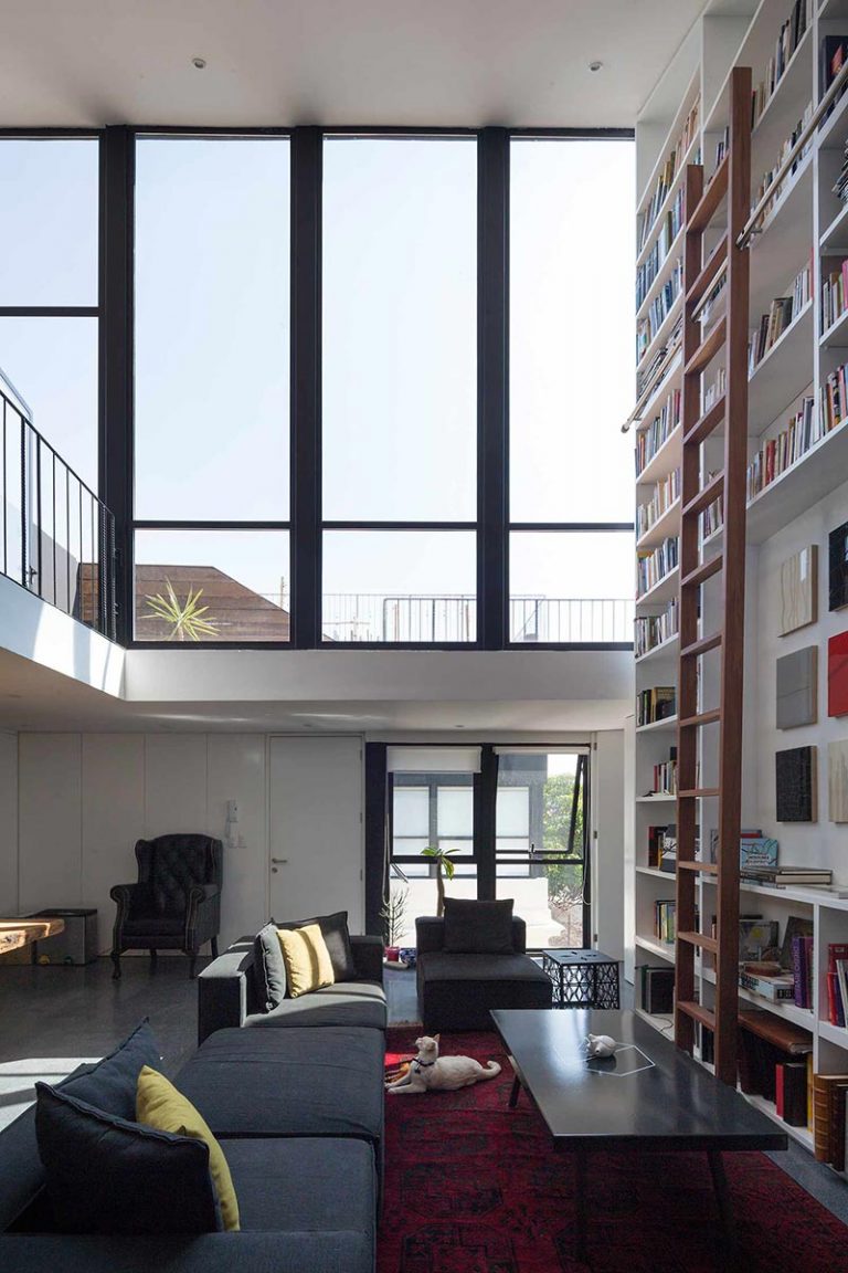 Rooftop Terrace Apartment W/ Full Scale Library In Mexico City