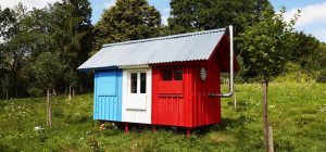 tiny prefab cabin france 300x140 - France Prefab Tiny House
